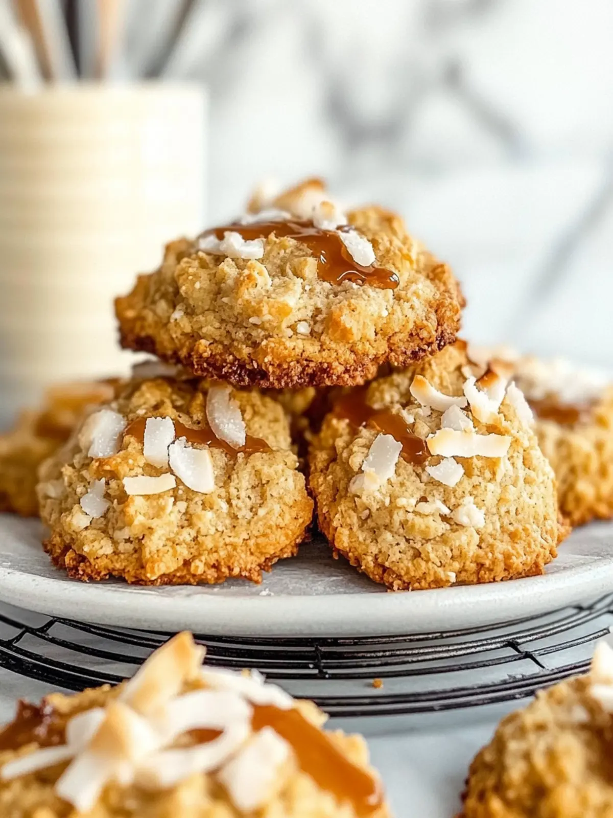 Levain Caramel Coconut Cookies