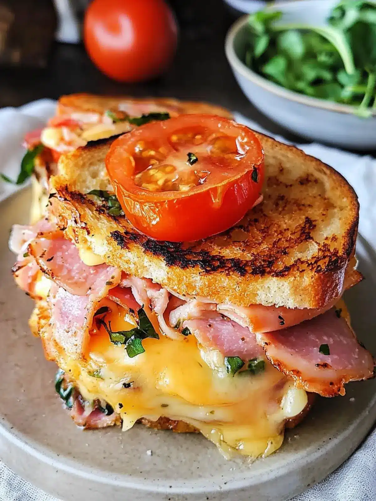 Toasty Ham and Cheese Sandwiches: Your Quick Comfort Fix 4 Toasty Ham and Cheese Sandwiches