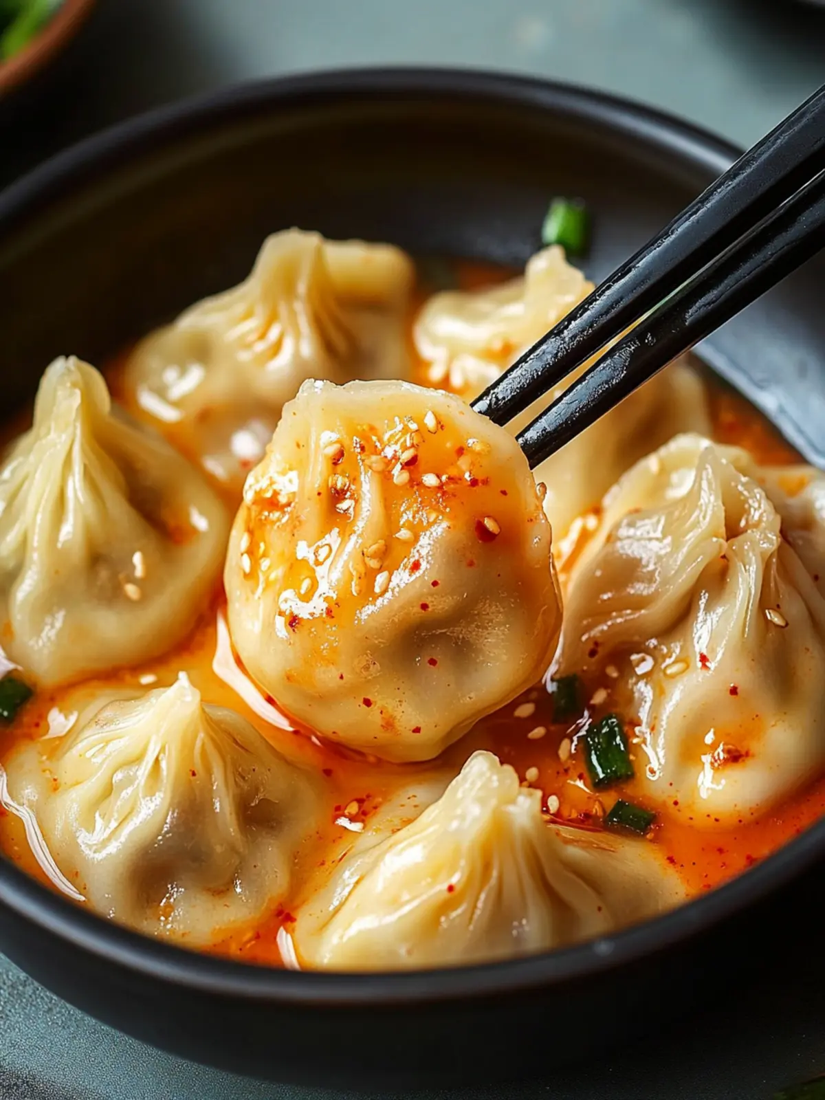 Savory Korean-Inspired Dumplings in Creamy Gochujang Sauce 3 Korean-Inspired Dumplings in Creamy Gochujang Sauce