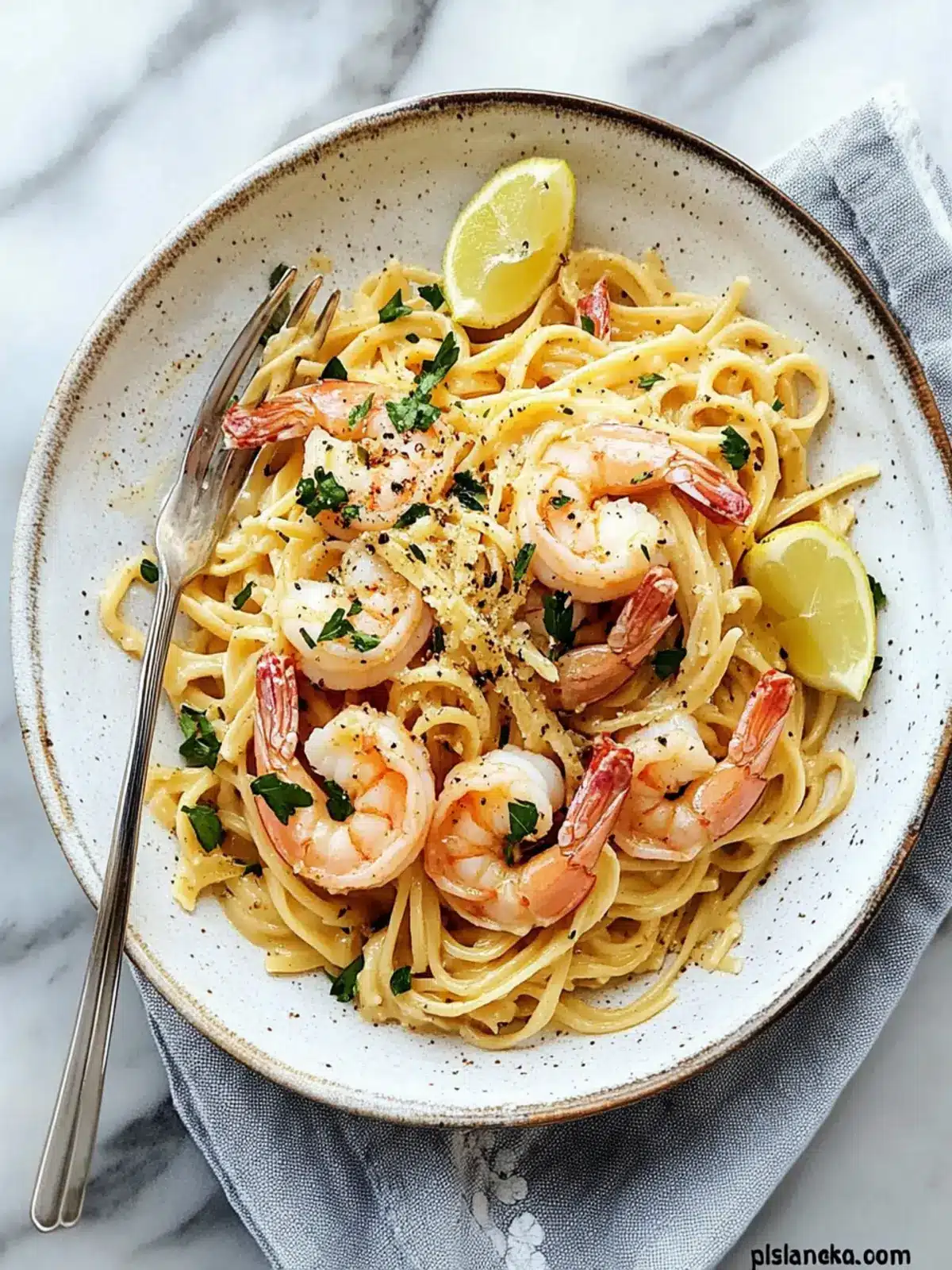 Garlic Butter Shrimp Pasta