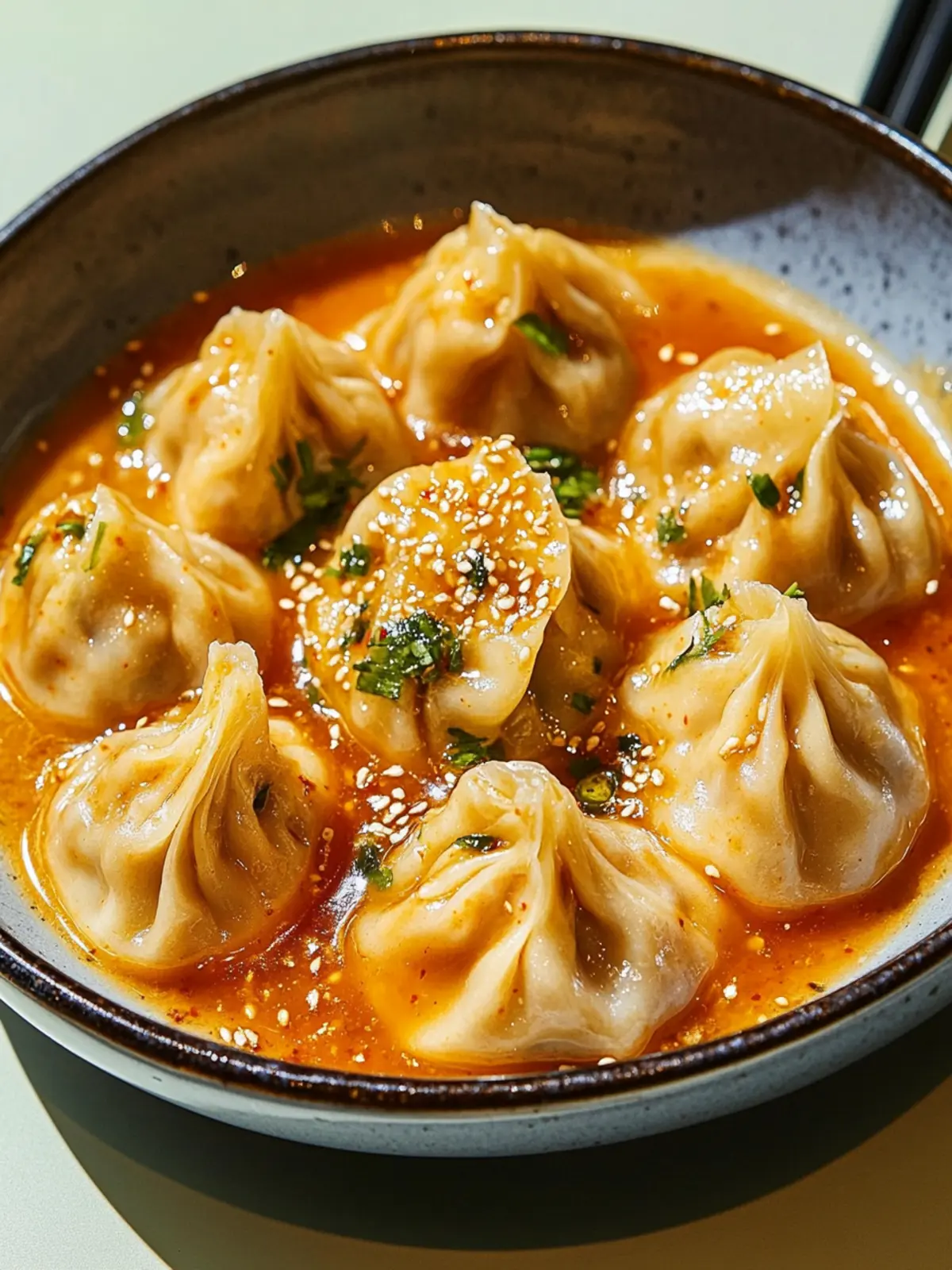 Savory Korean-Inspired Dumplings in Creamy Gochujang Sauce 4 Korean-Inspired Dumplings in Creamy Gochujang Sauce