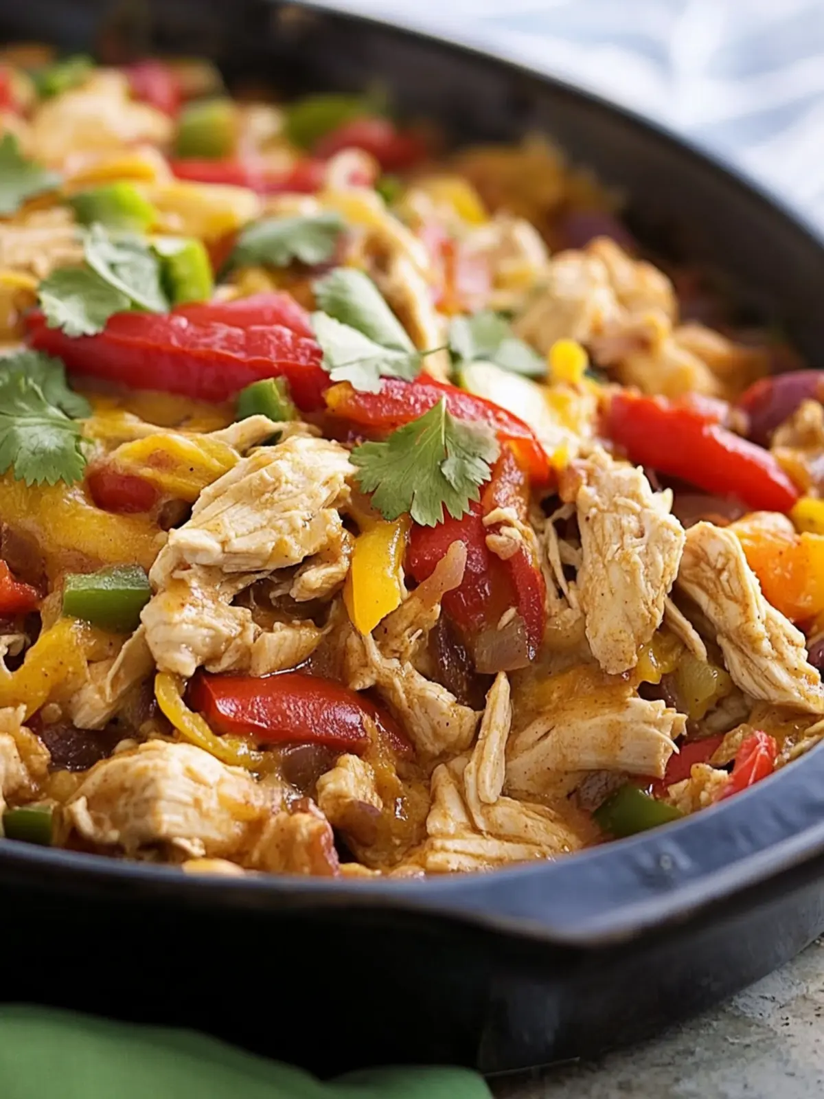 Satisfying Chicken Fajita Casserole for Busy Weeknights 2 Chicken Fajita Casserole