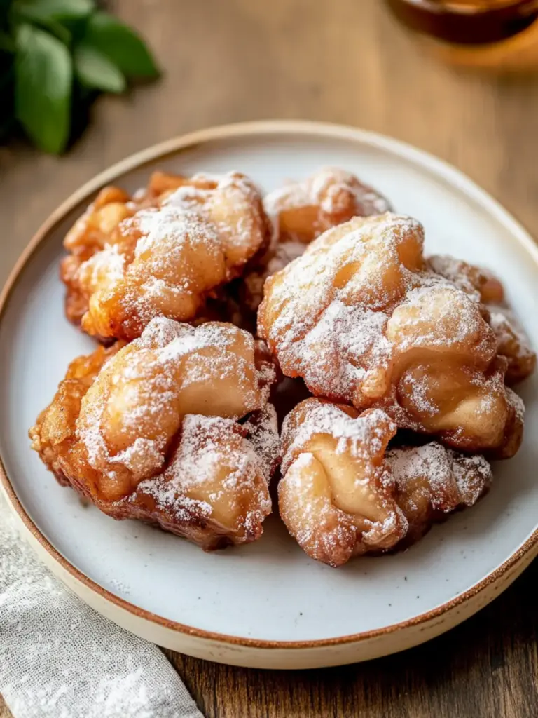 Boozy Bourbon Apple Fritters