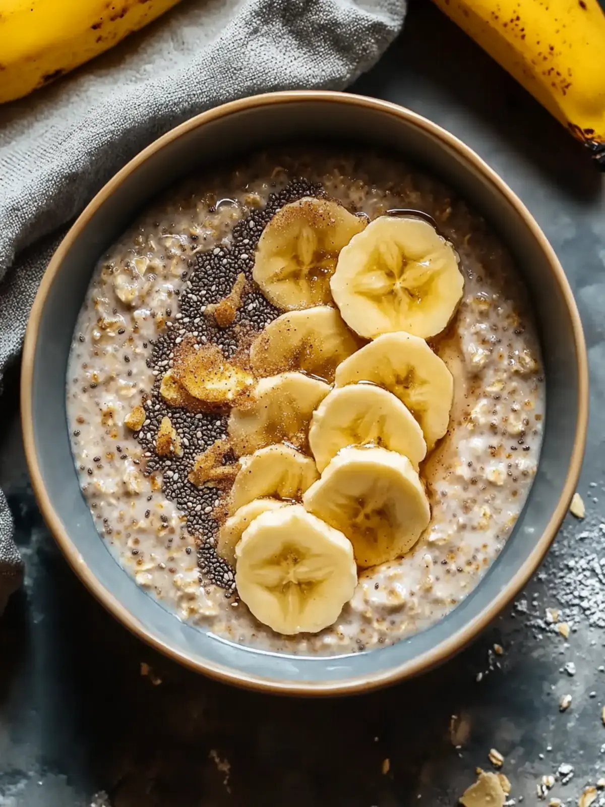 Maple Cinnamon Overnight Oats With Chia Seeds