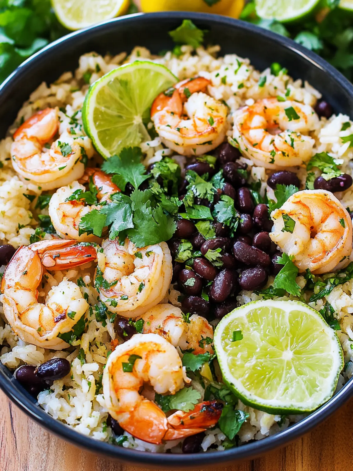 Cilantro-Lime and Black Beans Shrimp and Rice for Busy Nights 2 Cilantro-Lime and Black Beans Shrimp and Rice