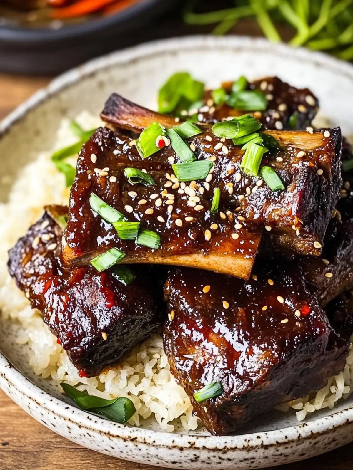 Oven Braised Korean Beef Short Ribs