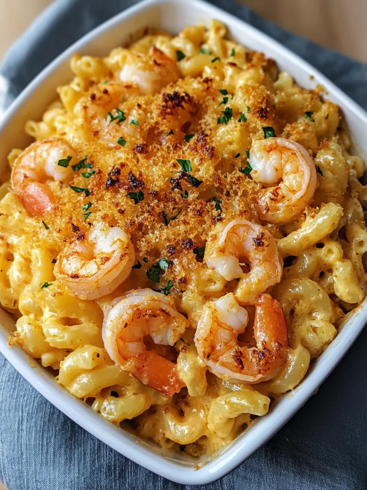 Cajun Shrimp and Crab Mac and Cheese