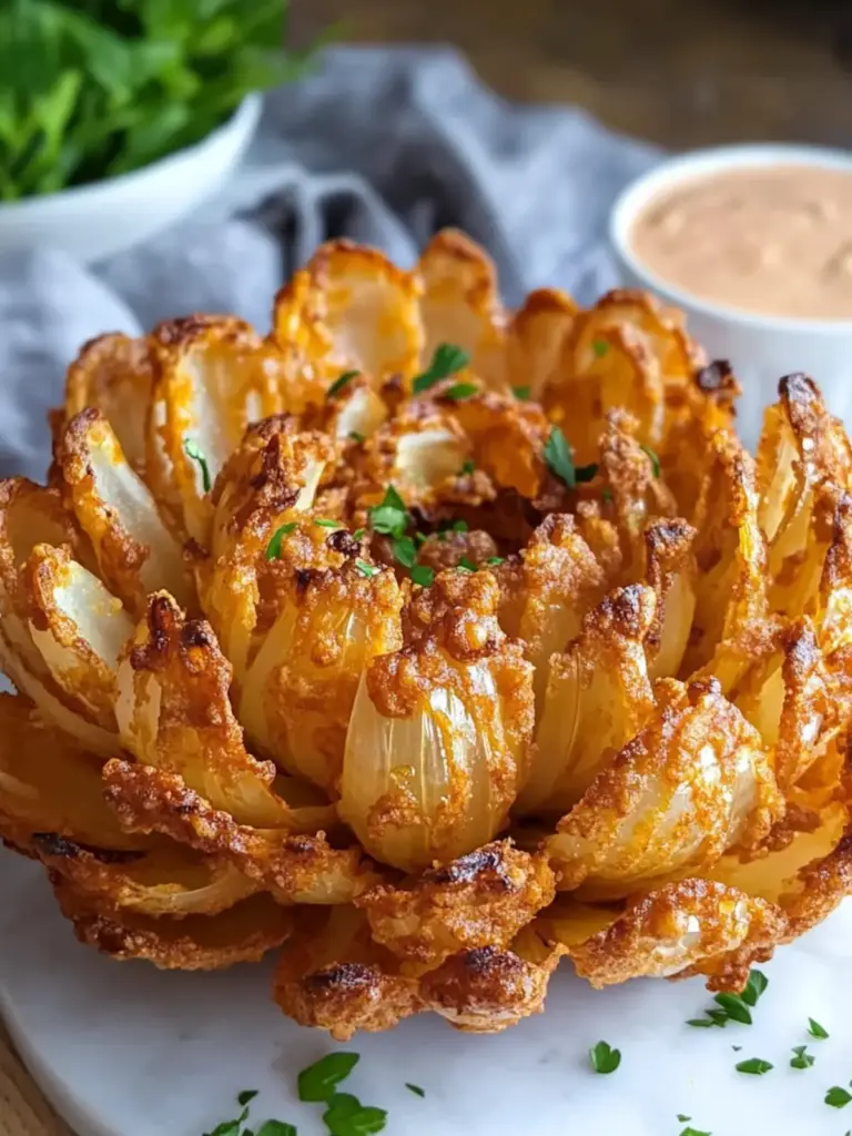 Crispy Air Fryer Blooming Onion