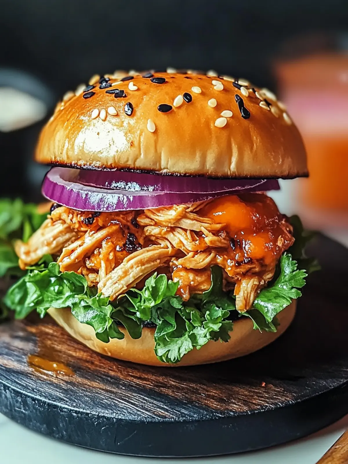 Pulled Chicken Burger