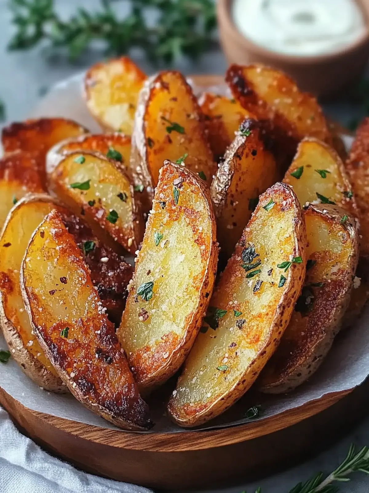 Crispy Air Fryer Potato Wedges
