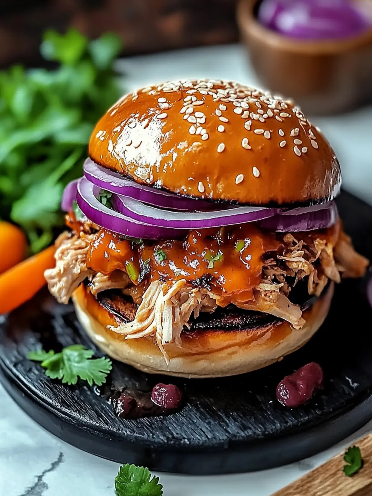 Pulled Chicken Burger