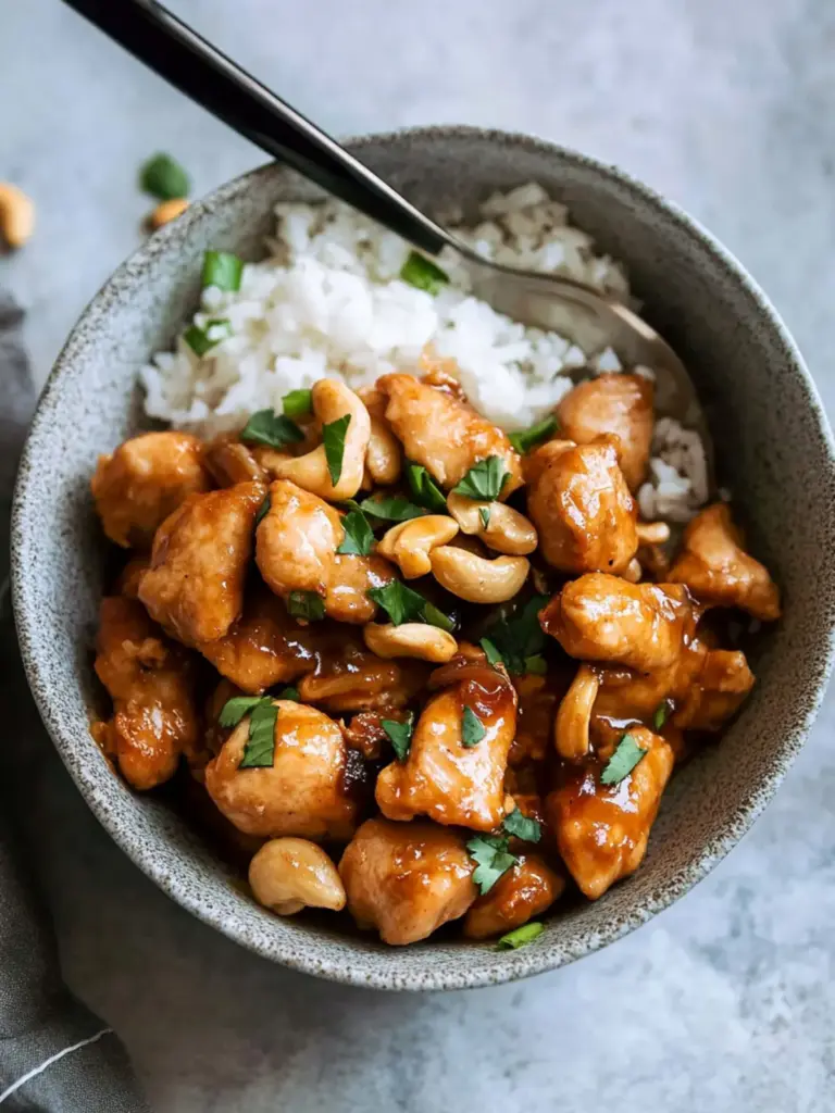Slow Cooker Cashew Chicken