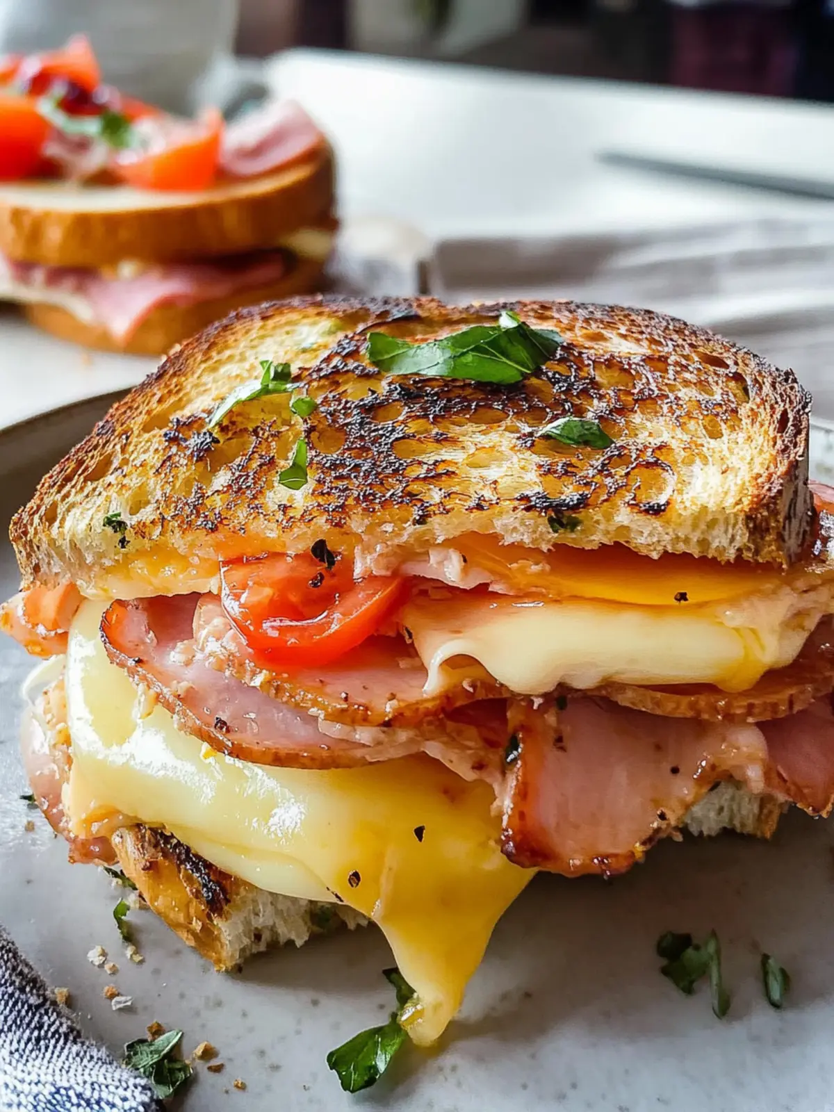 Toasty Ham and Cheese Sandwiches: Your Quick Comfort Fix 3 Toasty Ham and Cheese Sandwiches