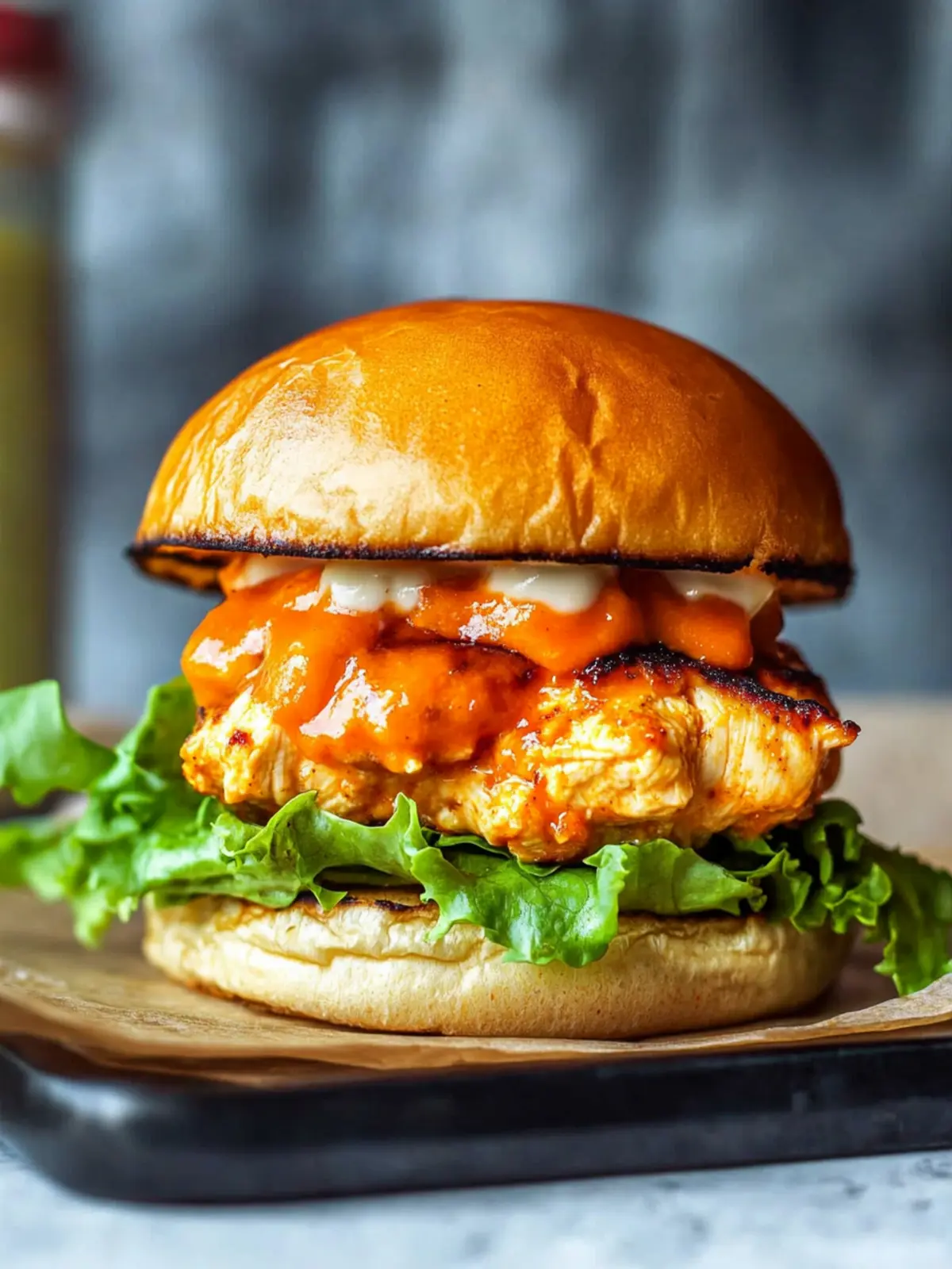 Buffalo Chicken Burgers