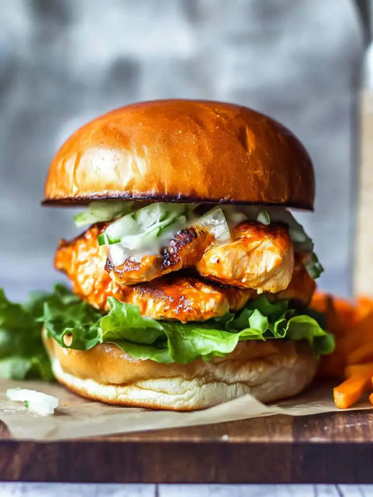 Buffalo Chicken Burgers