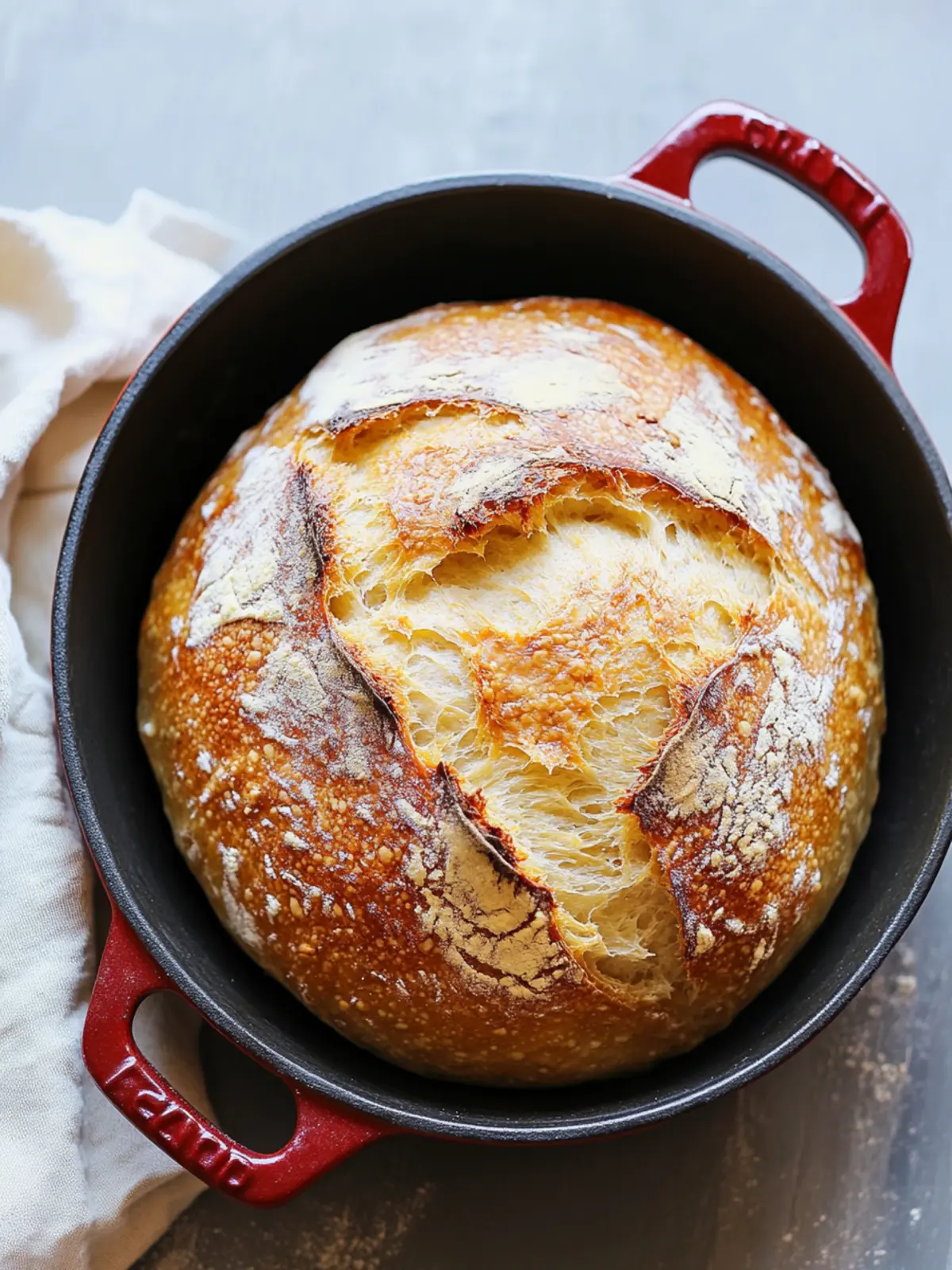 Crusty No Knead Dutch Oven Bread