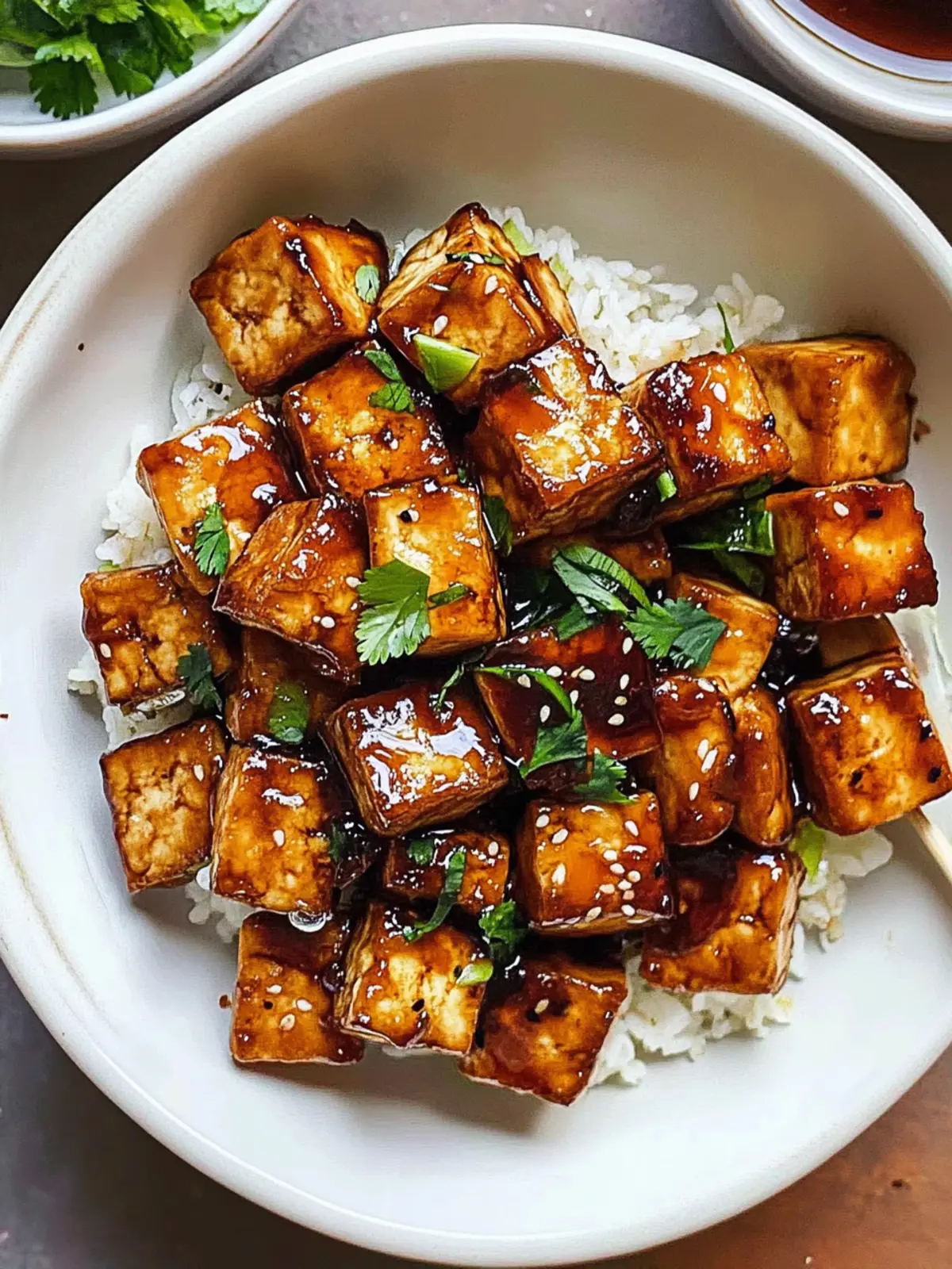 Sizzle Up Pan-Fried Garlic Tofu with Zesty Soy Lime Sauce 2 Pan-fried Garlic Tofu with Soy Lime Sauce