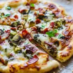 Easy Skillet Pizza with Brussels and Bacon