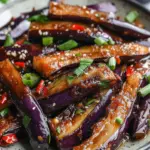 Chinese Spicy Garlic Eggplant