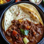 Carne Guisada With Flour Tortillas